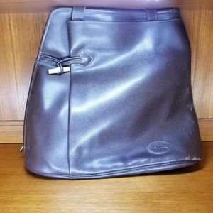 Longchamp Unique Side Zip Brown Leather Bag